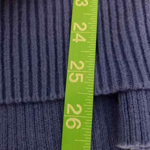 NWT‎ Banana Republic Sweater Womens Sz L Blue Cotton Knit Pullover Long Sleeve - Picture 9 of 10